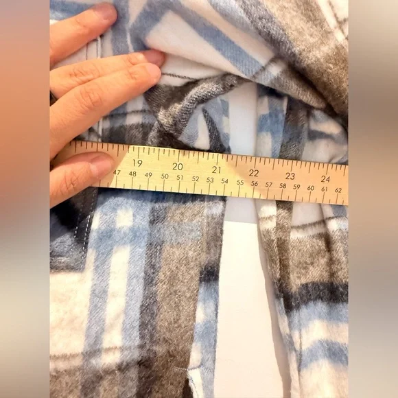 Zara Checkered Jacket Cropped Plaid Overshirt - Picture 5 of 11